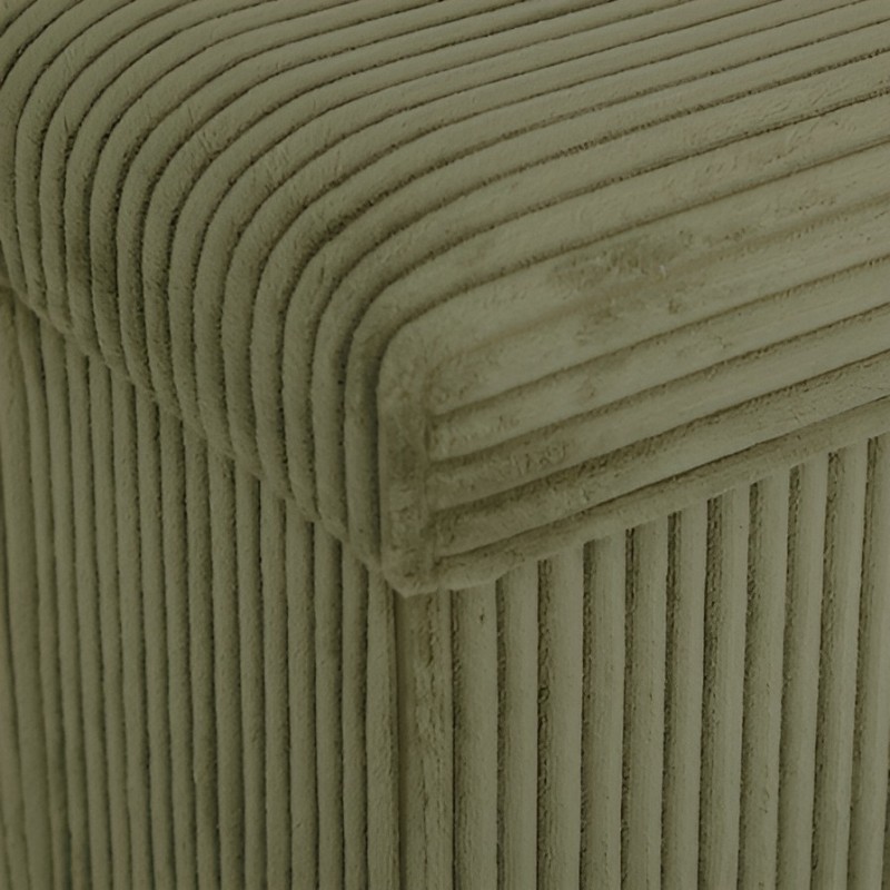 Bancheta pliabila Arum, MDF, poliester, verde khaki, L.76 cm, 207382C