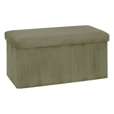 Bancheta pliabila Arum, MDF, poliester, verde khaki, L.76 cm, 207382C