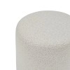Taburet Nesky, lemn, boucle, alb, D.41 cm, 207383