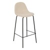 Scaun bar Vladi, metal, boucle alb, H.95 cm, 207387A