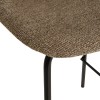 Scaun bar Vladi, metal, boucle bej, H.95 cm, 207387B