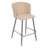 Scaun bar Jasny, metal, textil, bej, H.91 cm, 207388A