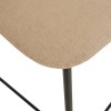 Scaun bar Jasny, metal, textil, bej, H.91 cm, 207388A