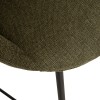 Scaun bar Amago, metal, textil, verde, H.101 cm, 207389A