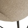 Scaun bar Amago, metal, textil, bej, H.110 cm, 207389B