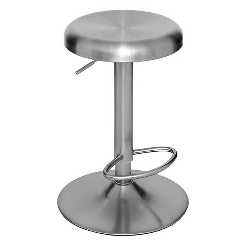 Scaun bar ajustabil Ilsa, metal, crom, H.75 cm, 207391