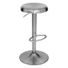Scaun bar ajustabil Ilsa, metal, crom, H.75 cm, 207391