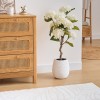 Hortensie artificiala Mika, ghiveci ceramica, alba, H.100 cm, 210105