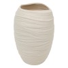Vaza Prudi, ceramica, alba, H.31 cm, 210150