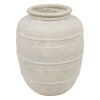 Vaza Romia, ceramica, alba, H.46 cm, 210153