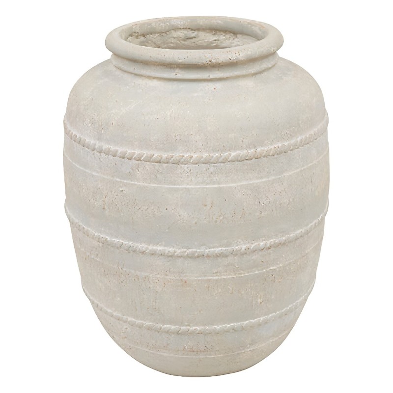 Vaza Romia, ceramica, alba, H.46 cm, 210153