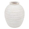 Vaza Romia, ceramica, alba, H.38 cm, 210155