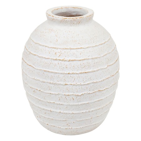 Vaza Romia, ceramica, alba, H.38 cm, 210155 