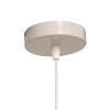 Suspensie Rona, metal, poliester, bej, 1XE27, D.37 cm, 210300