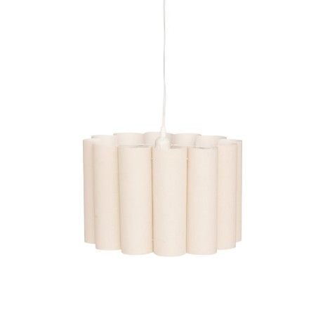 Suspensie Rona, metal, poliester, bej, 1XE27, D.37 cm, 210300 