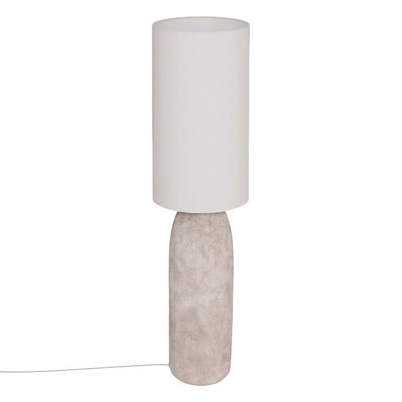 Lampadar Keyah, ceramica, textil, gri, 1XE27, H.111 cm, 210322