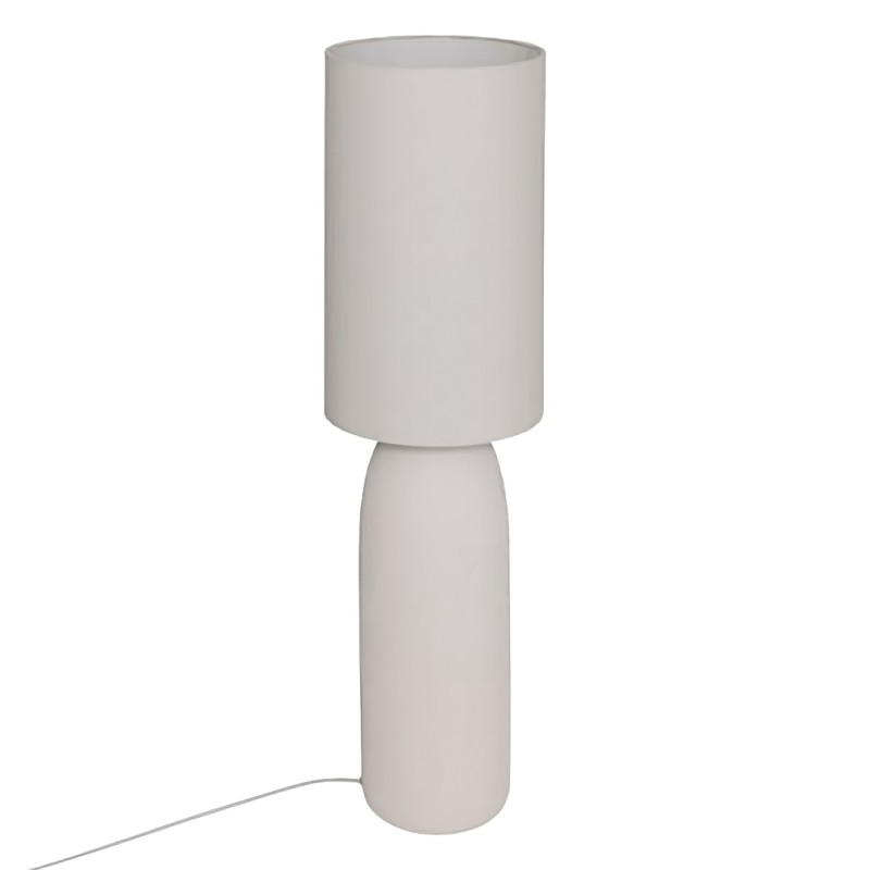 Lampadar Keyah, ceramica, textil, gri, 1XE27, H.111 cm, 210322A