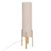 Lampadar Rafa, lemn, textil, bej, 1XE27, H.107 cm, 210325