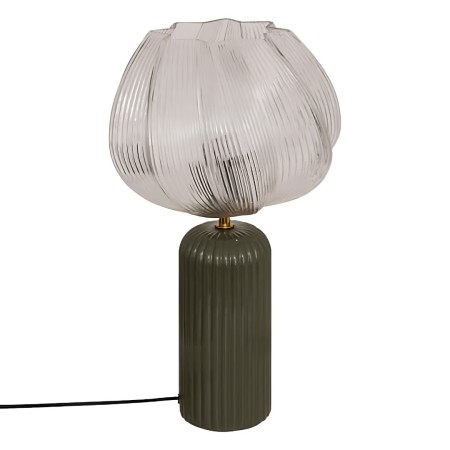 Veioza Phylas, ceramica, sticla, verde khaki, 1XE14, H.45 cm, 210349A 