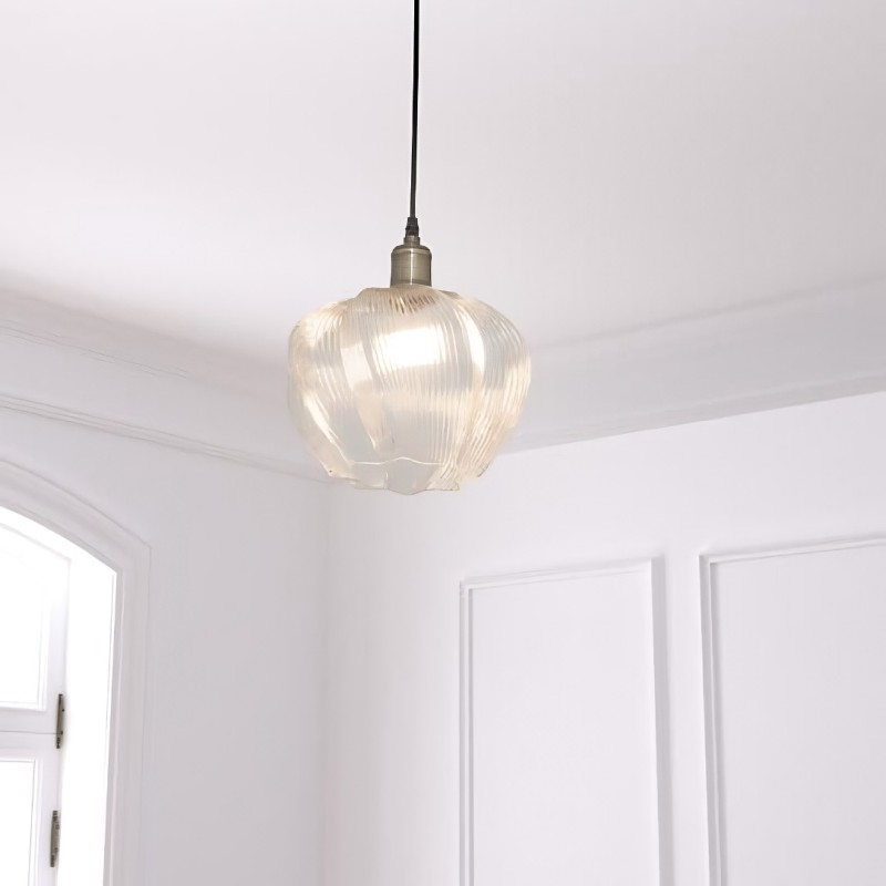 Suspensie Phylas, metal, sticla, 1XE14, D.27 cm, 210357