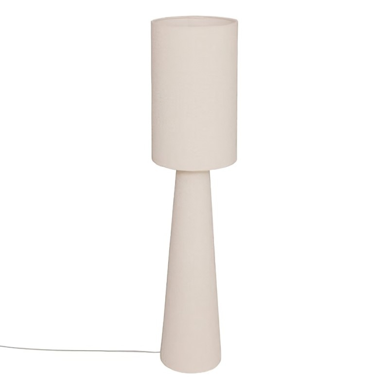 Lampadar Solal, metal, ciment, PVC, alb, 2XE27, H.124 cm, 210362