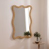 Oglinda Maggie, MDF, ratan, sticla, H.100 cm, 210443
