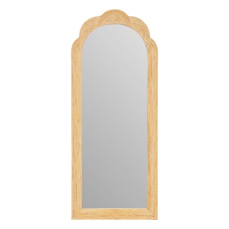 Oglinda de perete Maggie, MDF, ratan, sticla, bej, H.170 cm, 210445