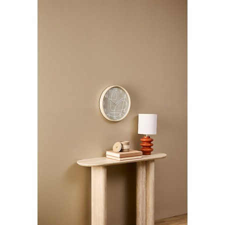 Ceas de perete Greta, MDF, sticla, D.38 cm, 210452 