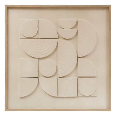 Tablou 3D canvas Cataline, alb, 60x60 cm, 210457