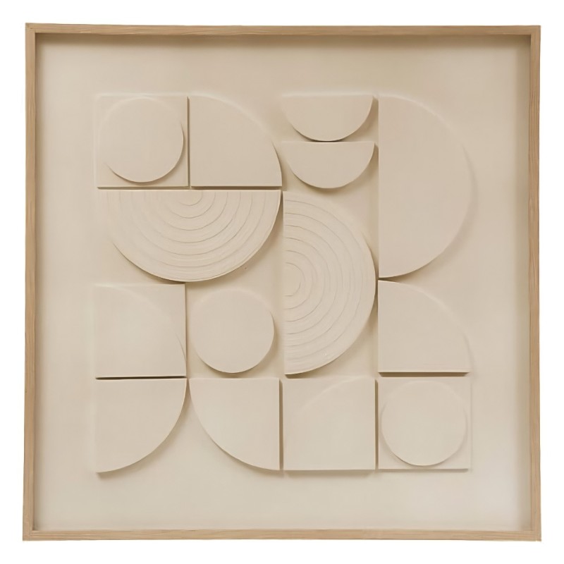 Tablou 3D canvas Cataline, alb, 60x60 cm, 210457