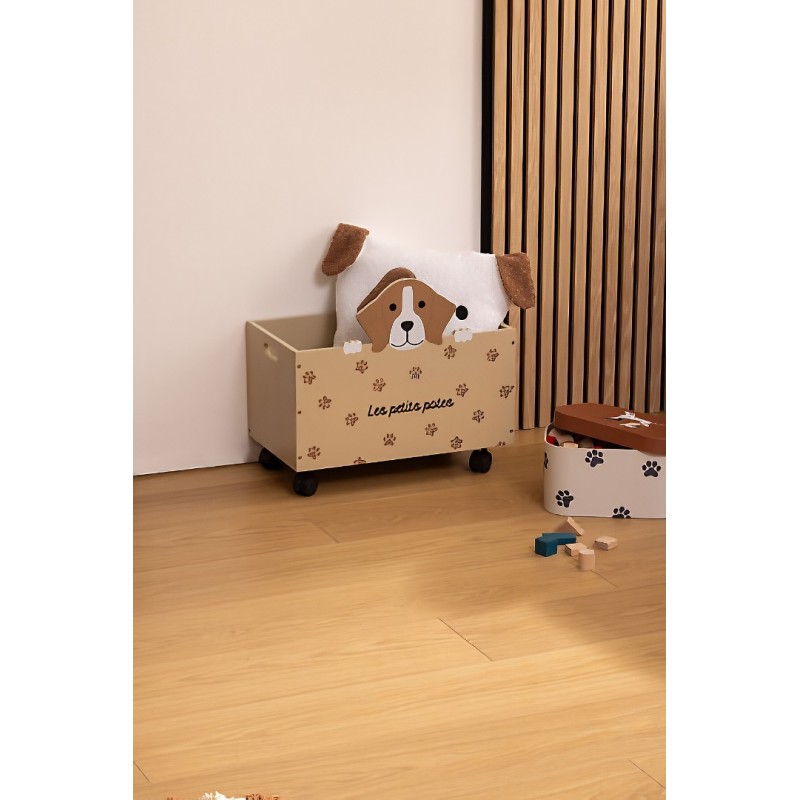 Cutie de jucarii Dog, MDF, bej, L.48 cm, 211001