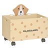Cutie de jucarii Dog, MDF, bej, L.48 cm, 211001