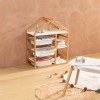 Etajera copii Maison, lemn, MDF, alb, H.82 cm, 211033