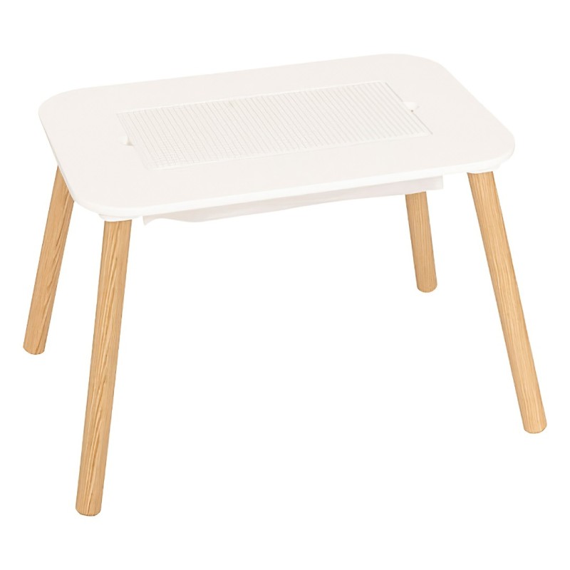 Masa copii Buldy, lemn, MDF, alba, L.68 cm, 211034