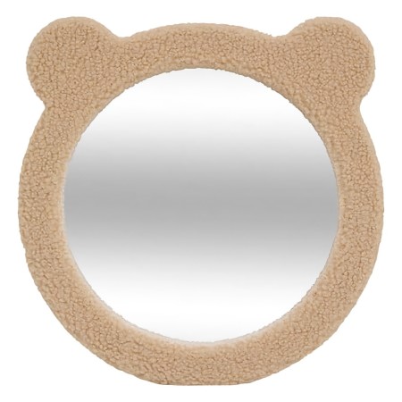 Oglinda copii Beary, MDF, sticla, maro, D.33 cm, 211047 