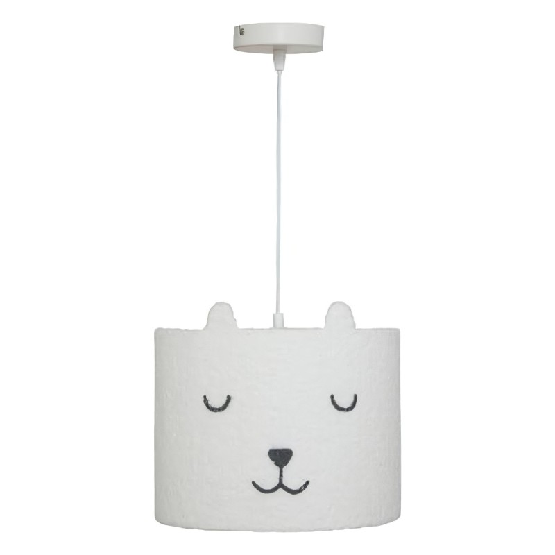 Suspensie Toxey, metal, boucle alb, 1XE14, D.28 cm, 211055