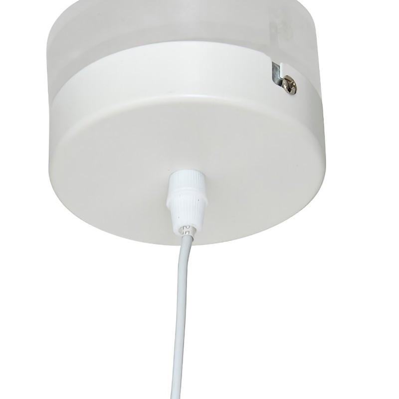 Suspensie Toxey, metal, boucle alb, 1XE14, D.28 cm, 211055