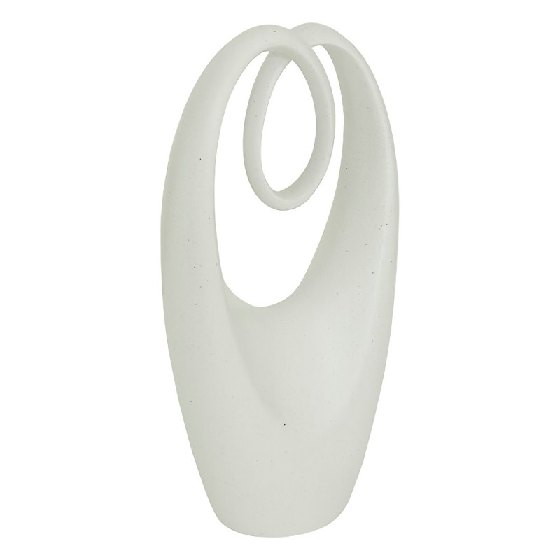 Decoratiune Davy, polirasina, alba, H.43 cm, 211750