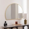 Oglinda de perete Alice, rama metal auriu, sticla, L.90 cm, 212921B