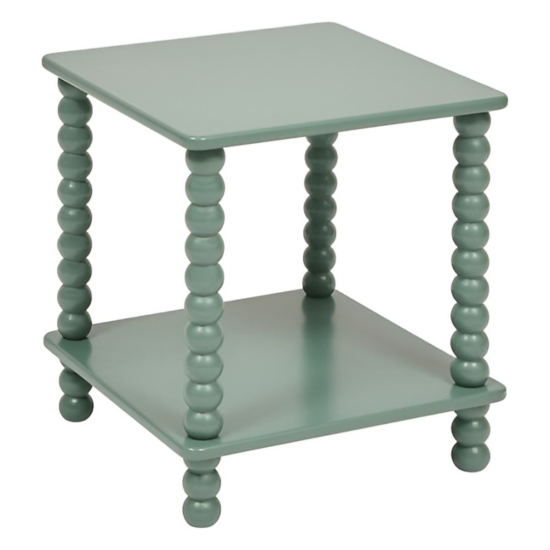 Masuta cafea Chamlo, lemn, verde, 40x40 cm, 213007B