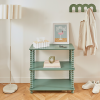 Etajera Chamlo, MDF, lemn de pin, verde, 3 polite, L.75 cm, 213008B
