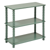 Etajera Chamlo, MDF, lemn de pin, verde, 3 polite, L.75 cm, 213008B