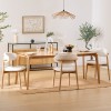 Masa dining Ilona, MDF, lemn de cauciuc, natural, L.180 cm, 213010