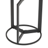 Masuta cafea Tusco, metal, blat aspect marmura, negru, H.50 cm, 213011