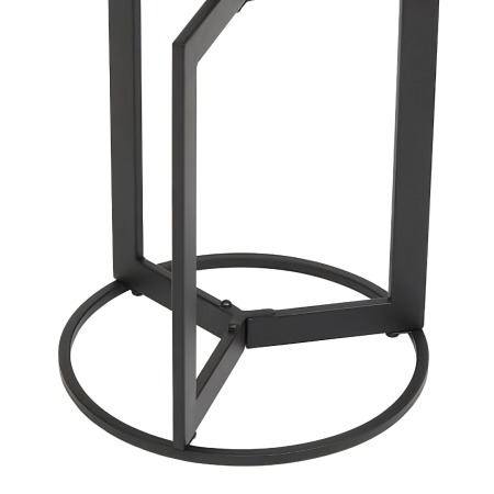 Masuta cafea Tusco, metal, blat aspect marmura, negru, H.50 cm, 213011