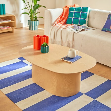 Masuta cafea Lee, MDF, bej, L.100 cm, 213016 