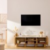 Comoda pentru TV Homelya, PAL, arbore de cauciuc, bej, L.160 cm, 213021