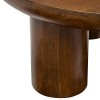 Masuta de cafea Stambh, MDF, lemn de mango, maro, D.90 cm, 213024