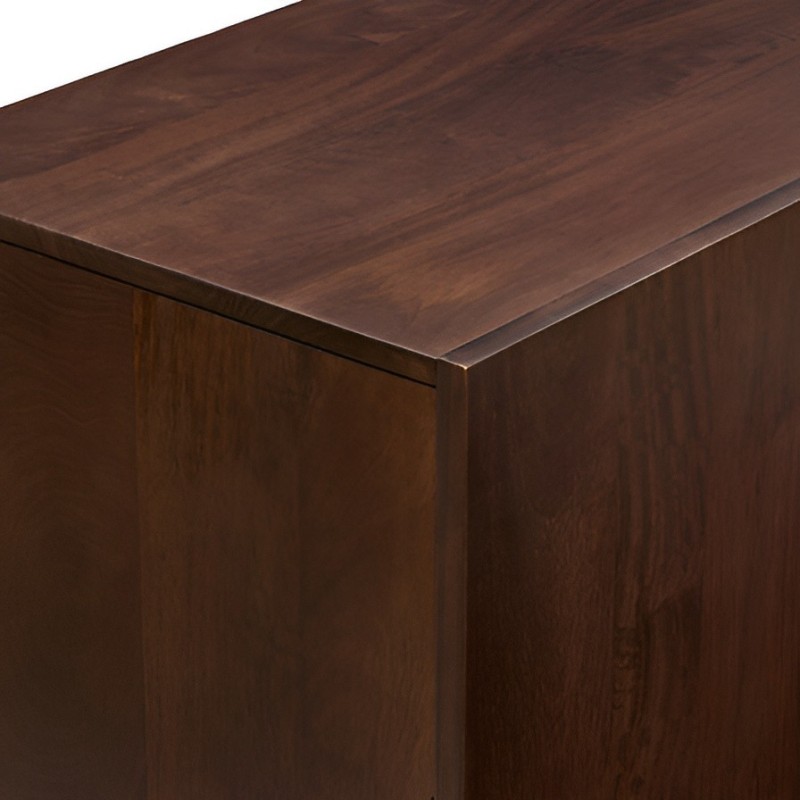 Comoda Nyero, lemn de mango, maro, 2 usi, H.100 cm, 213029