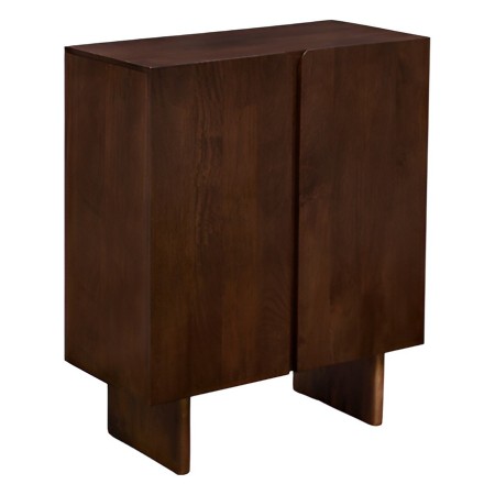 Comoda Nyero, lemn de mango, maro, 2 usi, H.100 cm, 213029 